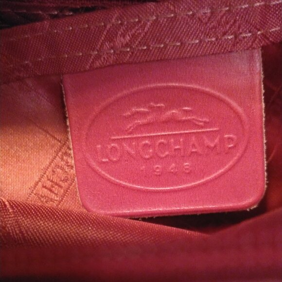 Longchamp Pink Pebbled Leather Hobo Bag  EUC - Picture 10 of 13